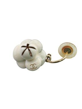 Chanel Camellia Flower Spring Collection Vintage One Side Only Earrings